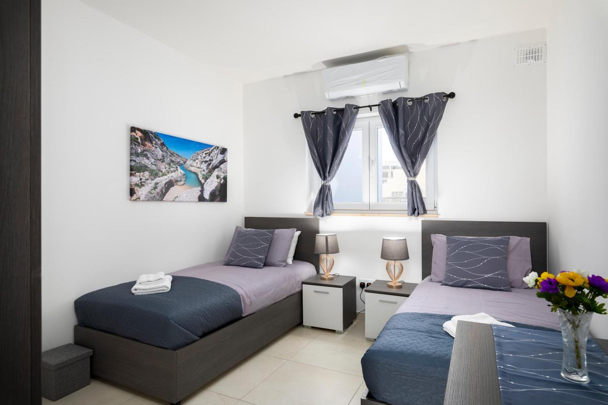 Modern & Spacious 2Br Apartment With Country Views - Close To Xemxija Bay San Pawl il-Baħar Extérieur photo